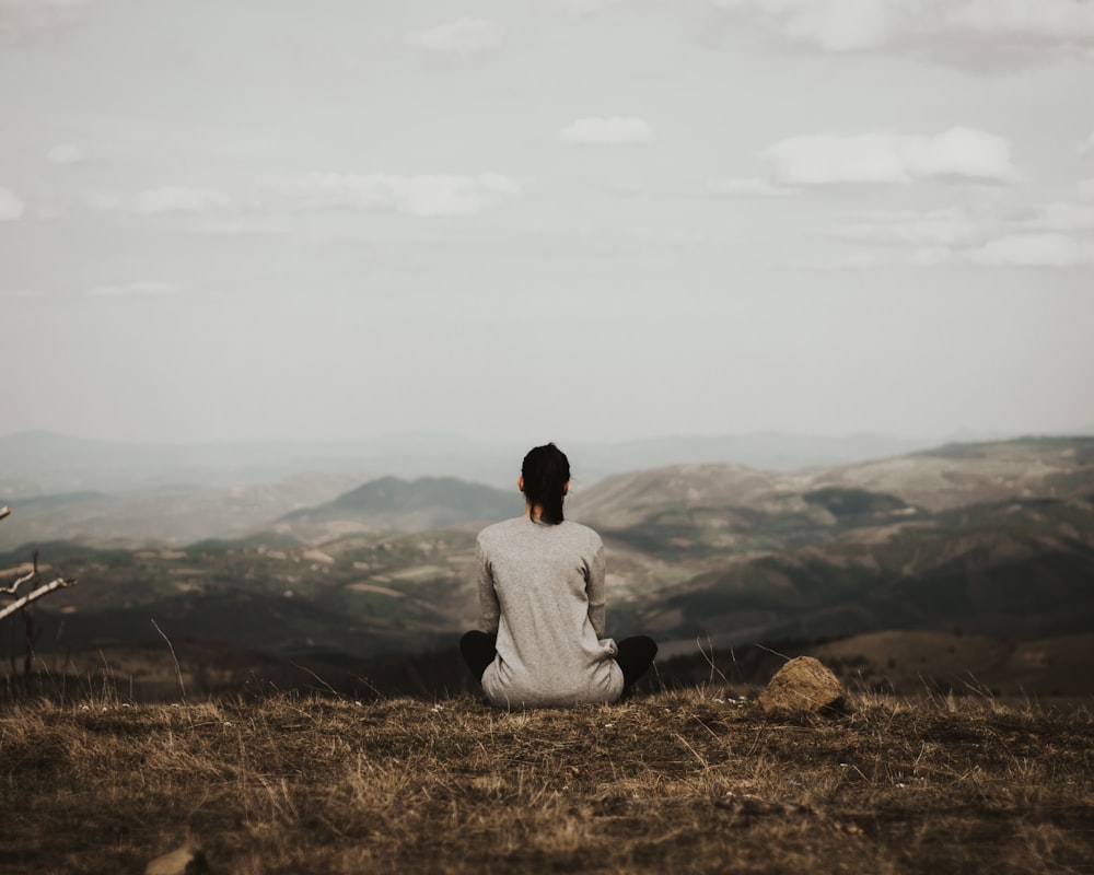 Yoga beginner practice in peaceful setting